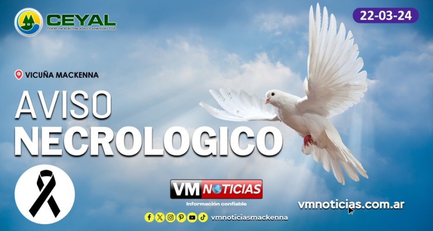 Aviso Necrológico - 22/03/2024