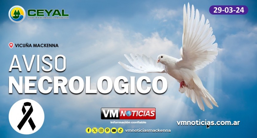 Aviso Necrológico - 29/03/2024