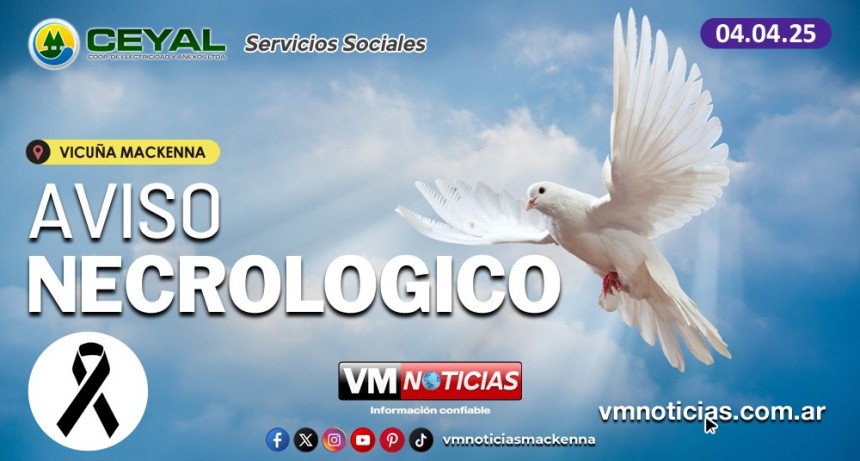 Aviso Necrológico - 04.04.2025