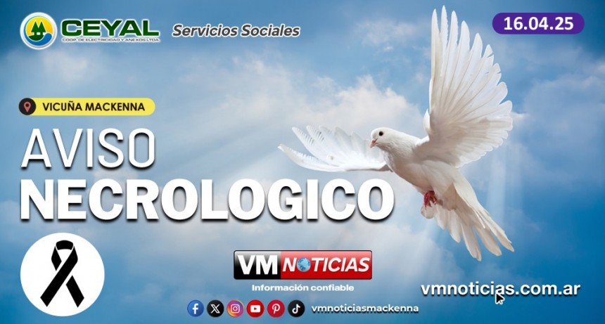 Aviso Necrológico - 16.04.2025