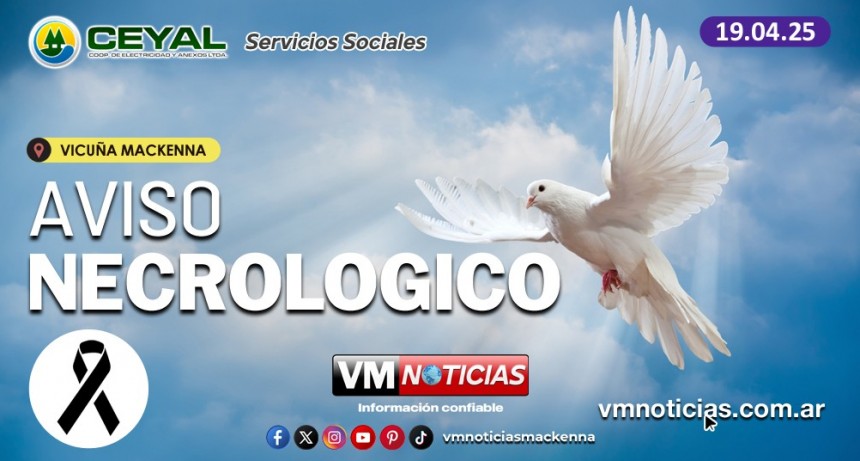Aviso Necrológico - 19.04.2025