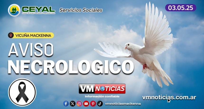 Aviso Necrológico - 03.05.2025