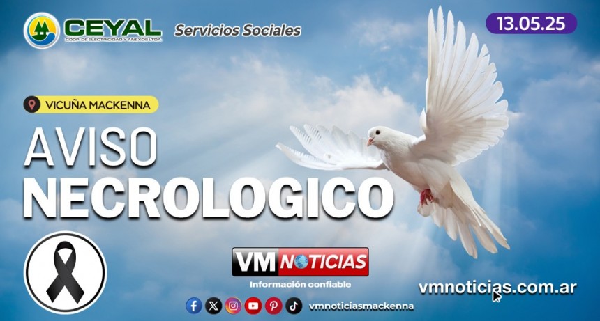 Aviso Necrológico 2 - 13.05.2025