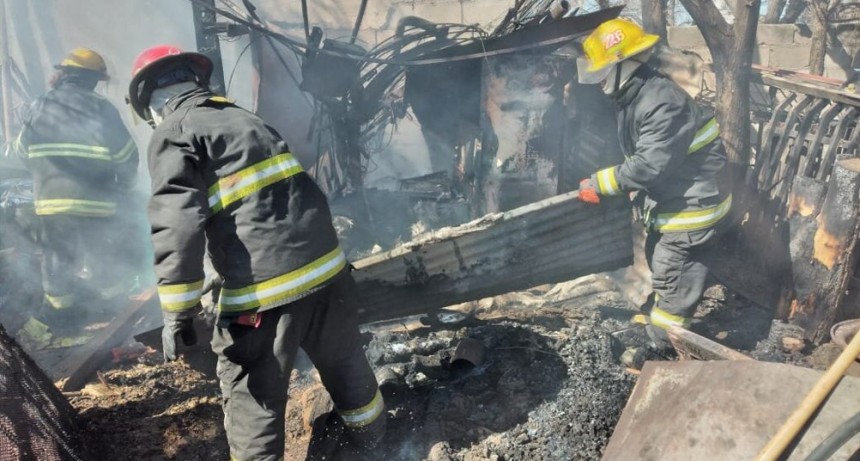 Se incendió un pequeño galpón el sureste de la Ciudad