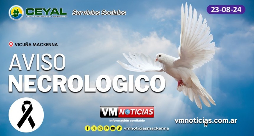 Aviso Necrológico - 23/08/2024