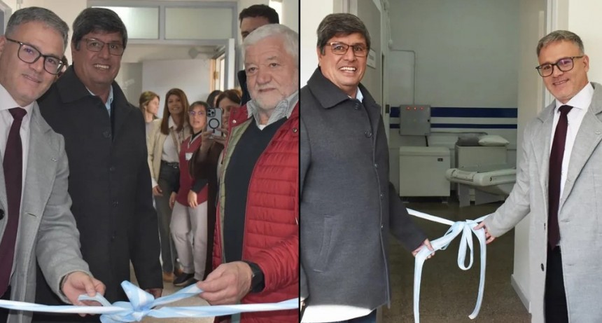 Se inauguró el laboratorio y la sala de tomografía del Hospital